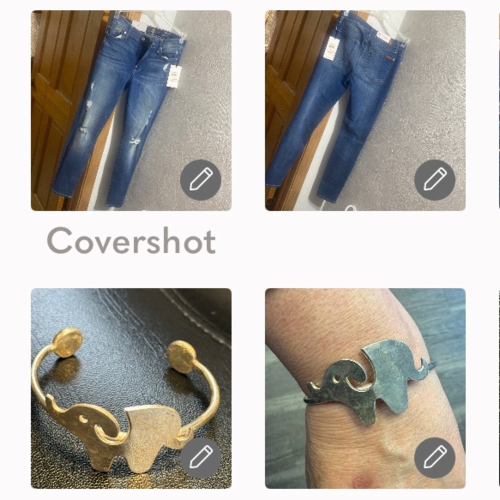 7For all mankind 27👖+925 Mexico🐘cuff bracelet adj.